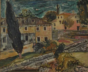 Landschap met Cipressen, Dalmatië